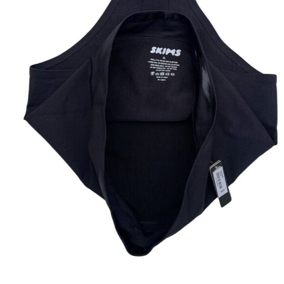 SKIMS Women's XL Onyx Contour Bonded High-rise Stretch-woven Thong Size XL - Picture 12 of 12